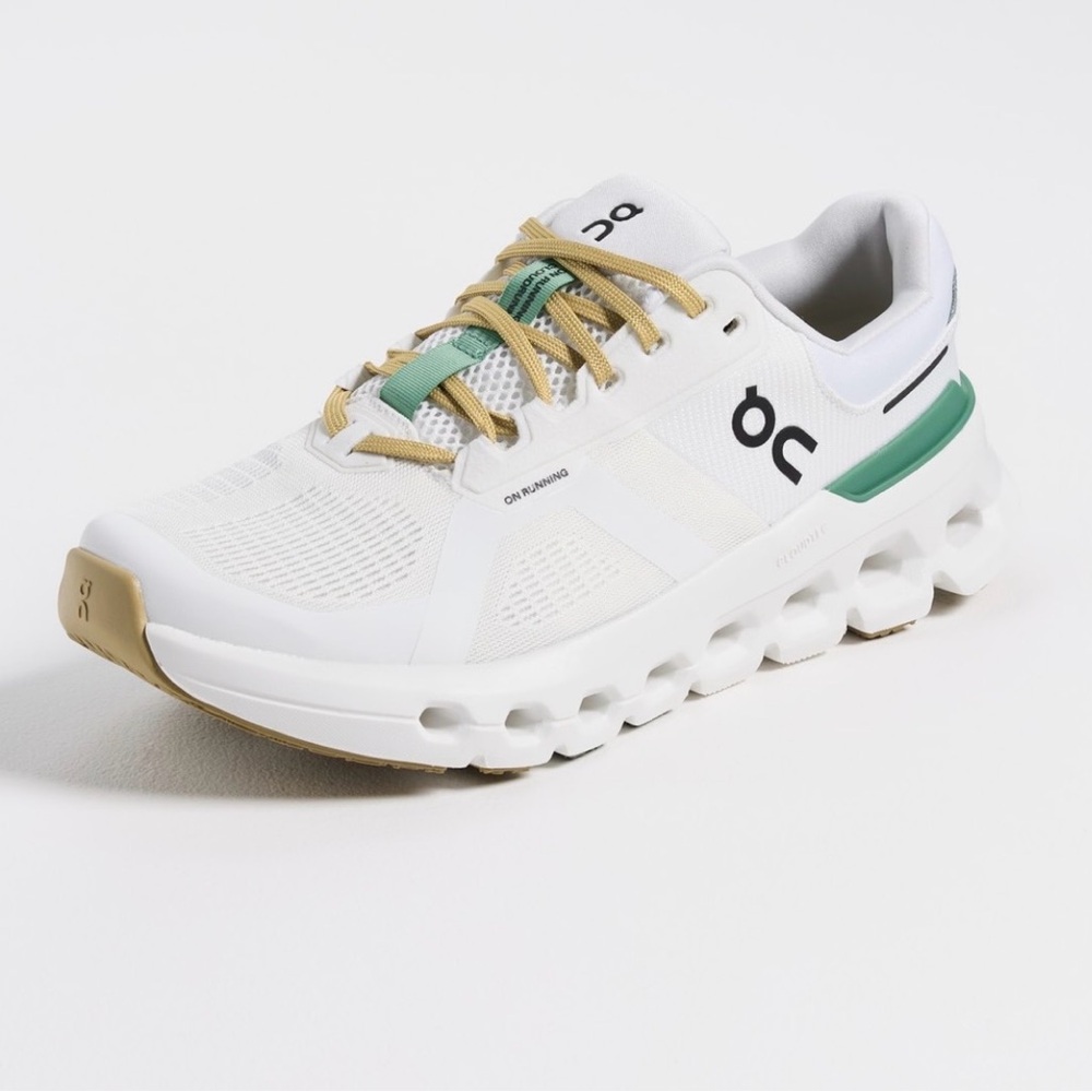 On Running Cloudrunner 2 White Green Running Snea… - image 1